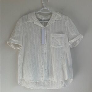 NEW Jane and Delancey White Button Down Shirt